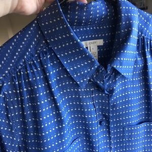 J.Crew Silk Button down blouse Sz 8